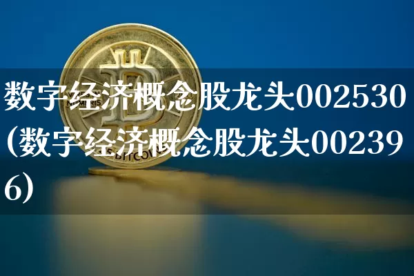数字经济概念股龙头002530(数字经济概念股龙头002396)_https://www.jyywjc.com_上交所_第1张