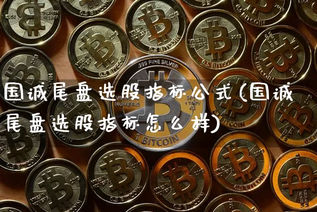 国诚尾盘选股指标公式(国诚尾盘选股指标怎么样)_https://www.jyywjc.com_股票板块_第1张