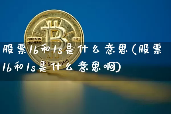股票1b和1s是什么意思(股票1b和1s是什么意思啊)_https://www.jyywjc.com_股票价格_第1张