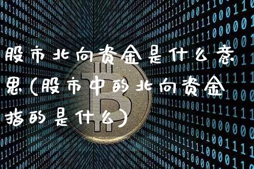 股市北向资金是什么意思(股市中的北向资金指的是什么)_https://www.jyywjc.com_股票趋势_第1张