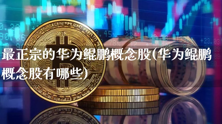 最正宗的华为鲲鹏概念股(华为鲲鹏概念股有哪些)_https://www.jyywjc.com_股票板块_第1张