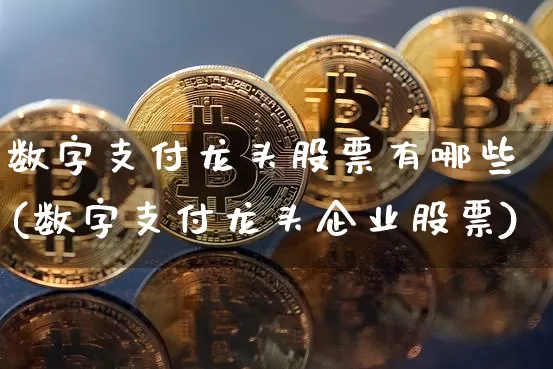 数字支付龙头股票有哪些(数字支付龙头企业股票)_https://www.jyywjc.com_股票板块_第1张