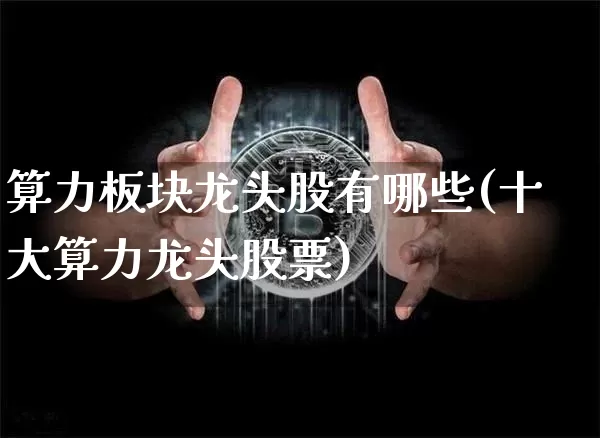 算力板块龙头股有哪些(十大算力龙头股票)_https://www.jyywjc.com_股票板块_第1张