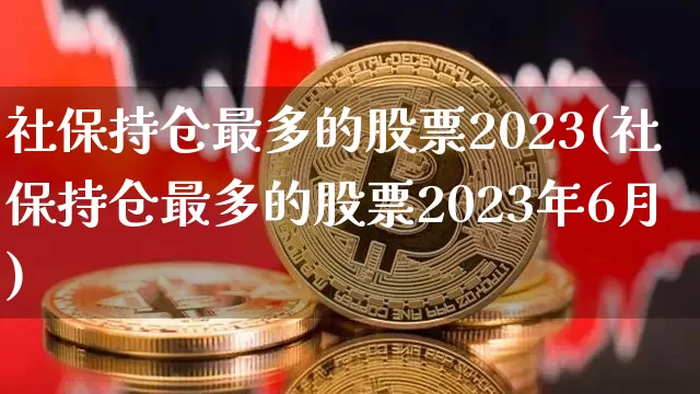 社保持仓最多的股票2023(社保持仓最多的股票2023年6月)_https://www.jyywjc.com_上交所_第1张