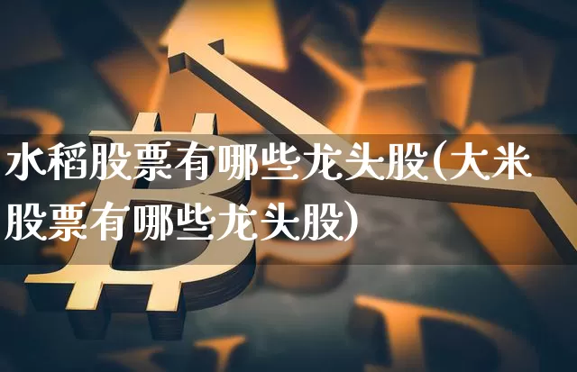 水稻股票有哪些龙头股(大米股票有哪些龙头股)_https://www.jyywjc.com_股票趋势_第1张