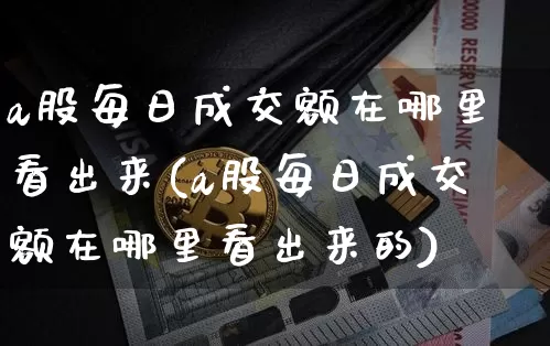 a股每日成交额在哪里看出来(a股每日成交额在哪里看出来的)_https://www.jyywjc.com_科创板_第1张