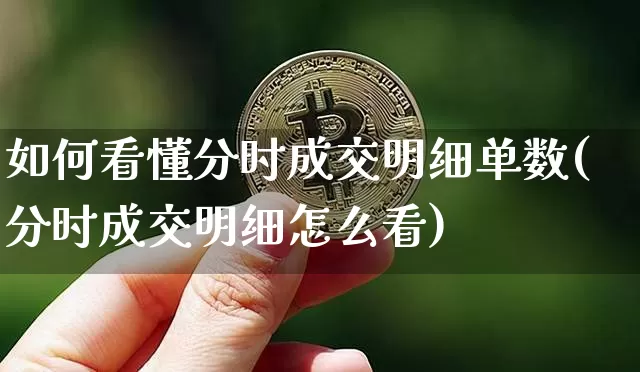 如何看懂分时成交明细单数(分时成交明细怎么看)_https://www.jyywjc.com_股票价格_第1张