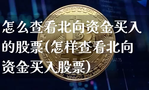 怎么查看北向资金买入的股票(怎样查看北向资金买入股票)_https://www.jyywjc.com_股票价格_第1张