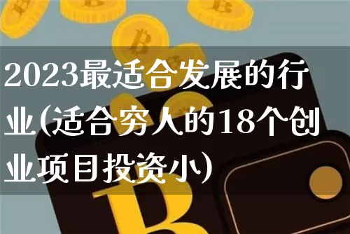 2023最适合发展的行业(适合穷人的18个创业项目投资小)_https://www.jyywjc.com_股票板块_第1张