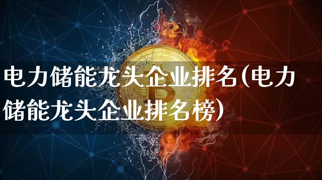 电力储能龙头企业排名(电力储能龙头企业排名榜)_https://www.jyywjc.com_股票行情_第1张