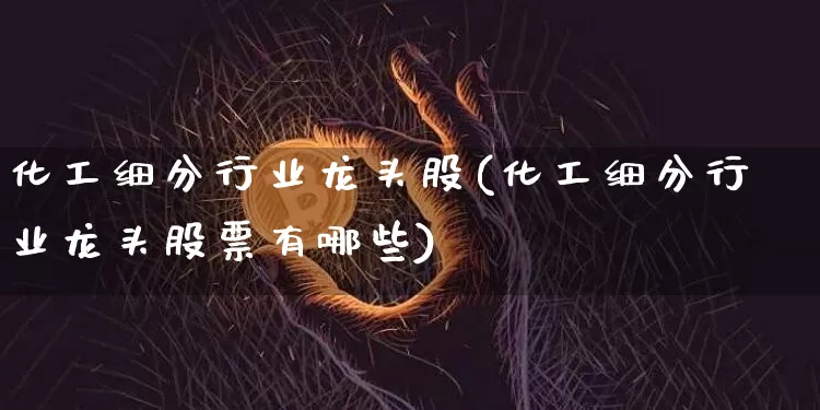 化工细分行业龙头股(化工细分行业龙头股票有哪些)_https://www.jyywjc.com_股票板块_第1张