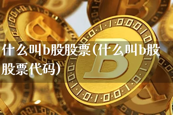 什么叫b股股票(什么叫b股股票代码)_https://www.jyywjc.com_科创板_第1张