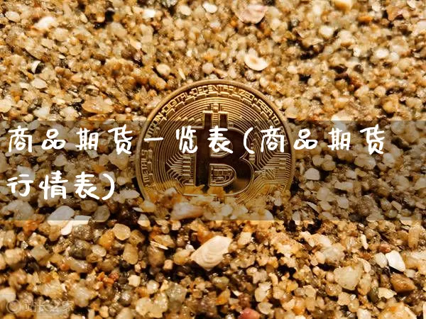 商品期货一览表(商品期货行情表)_https://www.jyywjc.com_科创板_第1张