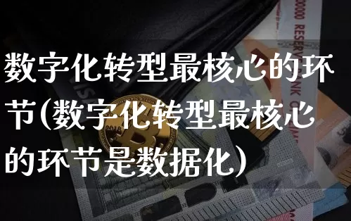 数字化转型最核心的环节(数字化转型最核心的环节是数据化)_https://www.jyywjc.com_股票板块_第1张