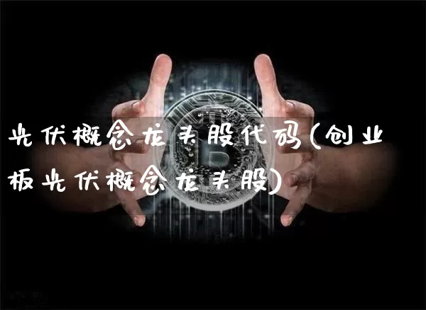光伏概念龙头股代码(创业板光伏概念龙头股)_https://www.jyywjc.com_创业板_第1张