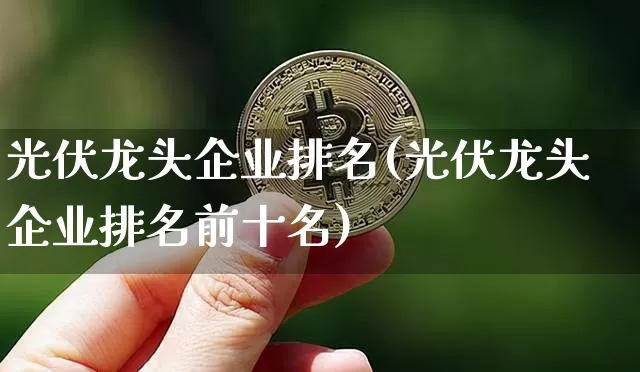 光伏龙头企业排名(光伏龙头企业排名前十名)_https://www.jyywjc.com_股票行情_第1张