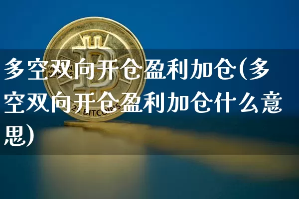 多空双向开仓盈利加仓(多空双向开仓盈利加仓什么意思)_https://www.jyywjc.com_股票_第1张