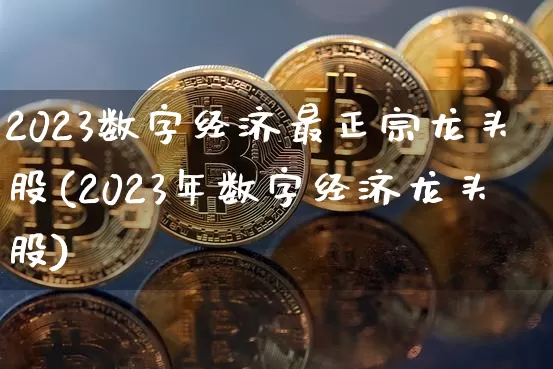 2023数字经济最正宗龙头股(2023年数字经济龙头股)_https://www.jyywjc.com_股票价格_第1张