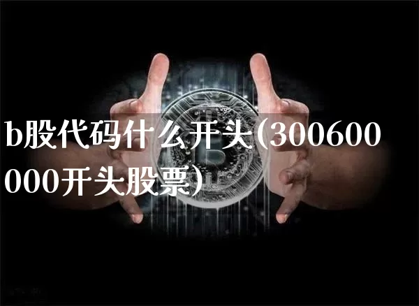 b股代码什么开头(300600000开头股票)_https://www.jyywjc.com_上交所_第1张