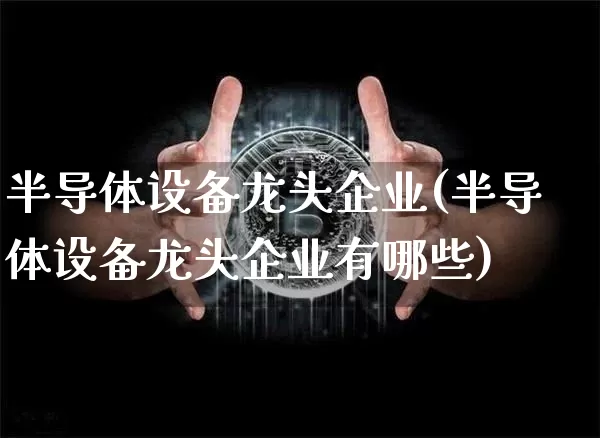 半导体设备龙头企业(半导体设备龙头企业有哪些)_https://www.jyywjc.com_股票价格_第1张