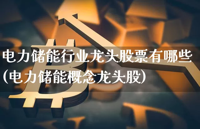 电力储能行业龙头股票有哪些(电力储能概念龙头股)_https://www.jyywjc.com_股票_第1张
