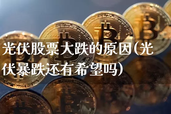 光伏股票大跌的原因(光伏暴跌还有希望吗)_https://www.jyywjc.com_上交所_第1张