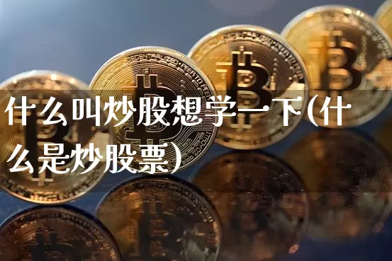 什么叫炒股想学一下(什么是炒股票)_https://www.jyywjc.com_股票价格_第1张