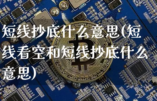 短线抄底什么意思(短线看空和短线抄底什么意思)_https://www.jyywjc.com_股票价格_第1张