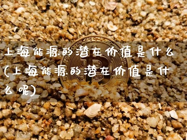 上海能源的潜在价值是什么(上海能源的潜在价值是什么呢)_https://www.jyywjc.com_股票趋势_第1张