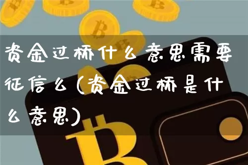 资金过桥什么意思需要征信么(资金过桥是什么意思)_https://www.jyywjc.com_股票_第1张