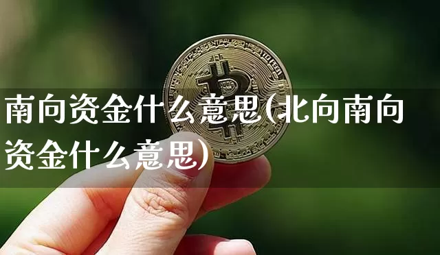 南向资金什么意思(北向南向资金什么意思)_https://www.jyywjc.com_股票行情_第1张