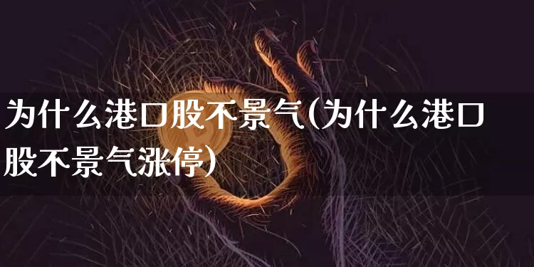 为什么港口股不景气(为什么港口股不景气涨停)_https://www.jyywjc.com_股票_第1张