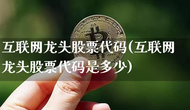 互联网龙头股票代码(互联网龙头股票代码是多少)_https://www.jyywjc.com_股票_第1张