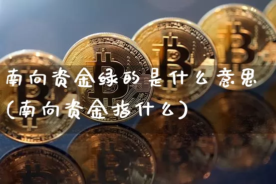 南向资金绿的是什么意思(南向资金指什么)_https://www.jyywjc.com_股票板块_第1张