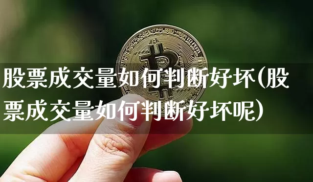 股票成交量如何判断好坏(股票成交量如何判断好坏呢)_https://www.jyywjc.com_科创板_第1张