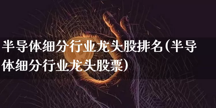 半导体细分行业龙头股排名(半导体细分行业龙头股票)_https://www.jyywjc.com_股票板块_第1张