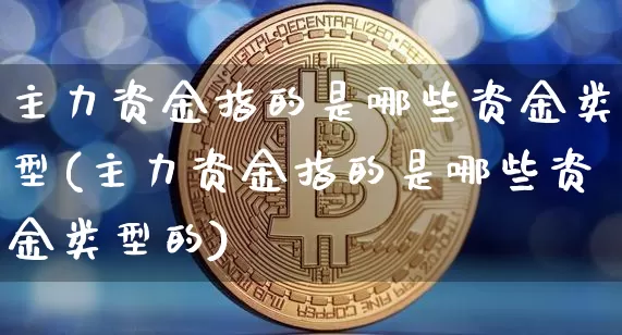 主力资金指的是哪些资金类型(主力资金指的是哪些资金类型的)_https://www.jyywjc.com_股票价格_第1张