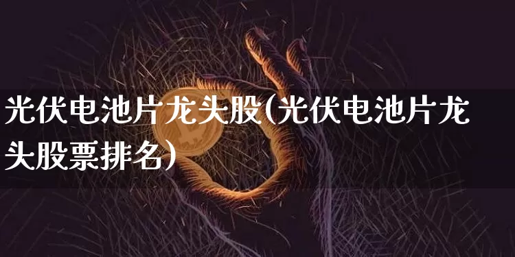 光伏电池片龙头股(光伏电池片龙头股票排名)_https://www.jyywjc.com_股票_第1张