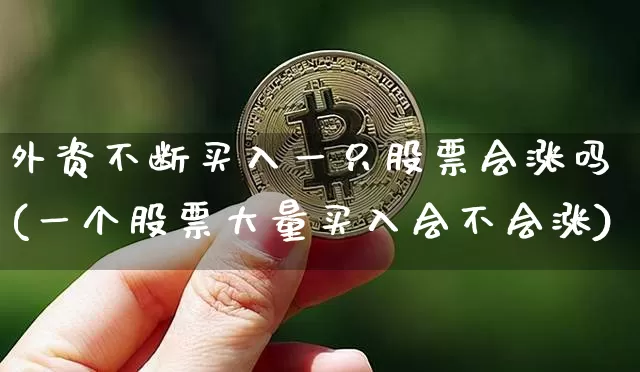 外资不断买入一只股票会涨吗(一个股票大量买入会不会涨)_https://www.jyywjc.com_股票板块_第1张