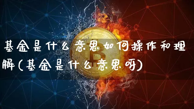 基金是什么意思如何操作和理解(基金是什么意思呀)_https://www.jyywjc.com_股票_第1张