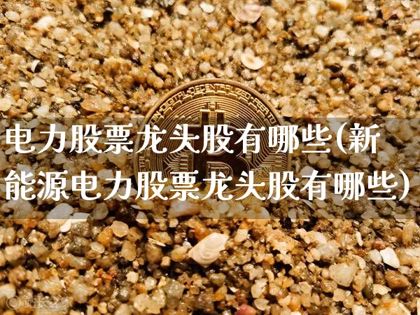 电力股票龙头股有哪些(新能源电力股票龙头股有哪些)_https://www.jyywjc.com_股票价格_第1张