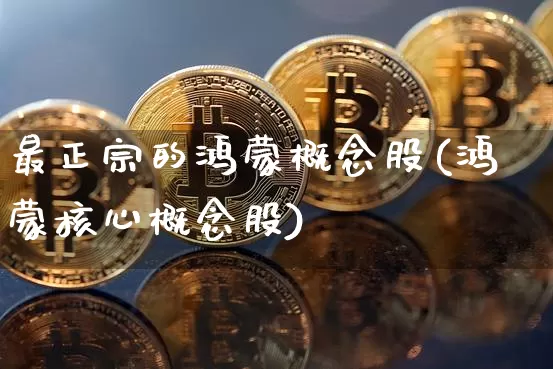 最正宗的鸿蒙概念股(鸿蒙核心概念股)_https://www.jyywjc.com_深交所_第1张