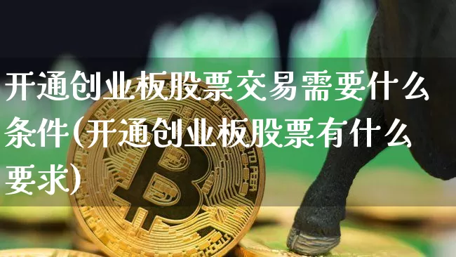 开通创业板股票交易需要什么条件(开通创业板股票有什么要求)_https://www.jyywjc.com_股票板块_第1张