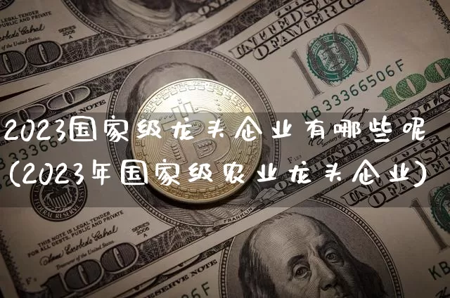 2023国家级龙头企业有哪些呢(2023年国家级农业龙头企业)_https://www.jyywjc.com_股票板块_第1张