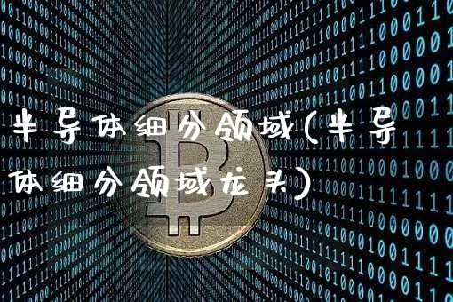 半导体细分领域(半导体细分领域龙头)_https://www.jyywjc.com_股票_第1张