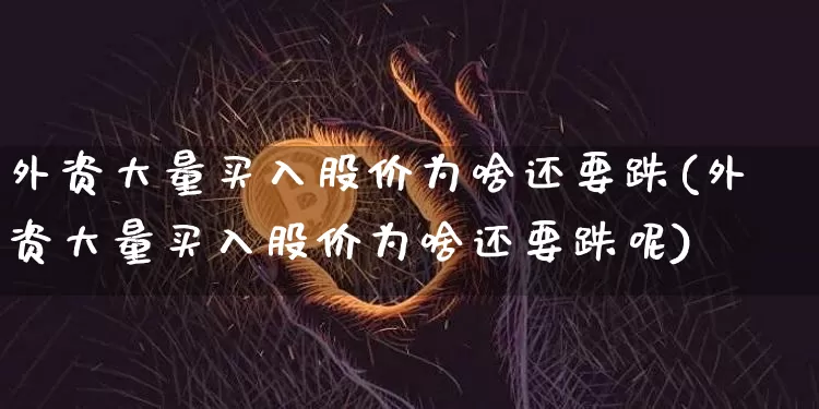 外资大量买入股价为啥还要跌(外资大量买入股价为啥还要跌呢)_https://www.jyywjc.com_股票板块_第1张