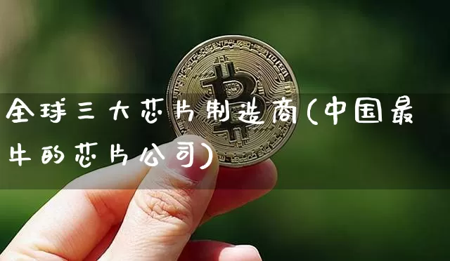 全球三大芯片制造商(中国最牛的芯片公司)_https://www.jyywjc.com_股票行情_第1张