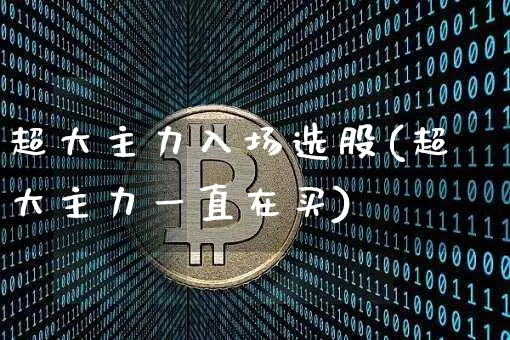 超大主力入场选股(超大主力一直在买)_https://www.jyywjc.com_股票价格_第1张