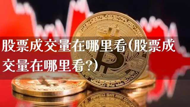 股票成交量在哪里看(股票成交量在哪里看?)_https://www.jyywjc.com_科创板_第1张