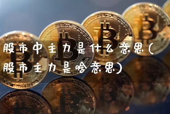 股市中主力是什么意思(股市主力是啥意思)_https://www.jyywjc.com_股票板块_第1张